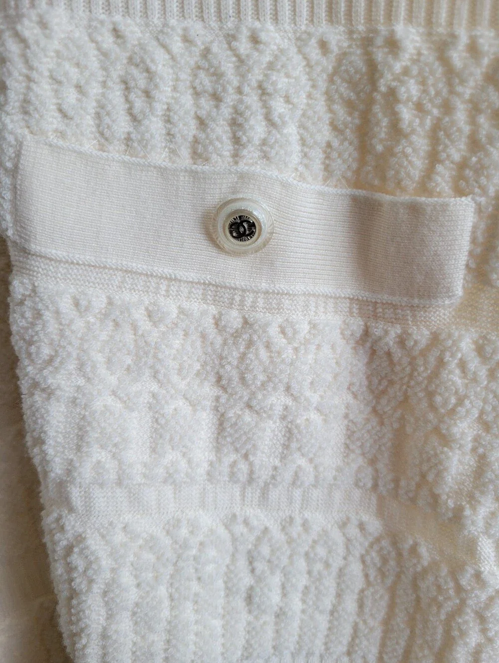 Chanel Knit Short Sleeve Dress Size 40